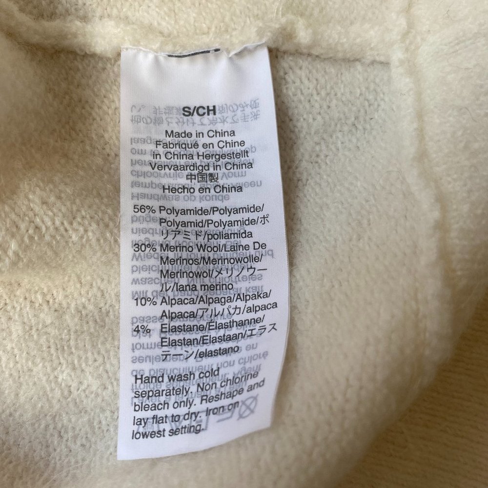 *HOST PICK*Madewell wrap front Ivory BNWT sweater - Picture 9 of 10